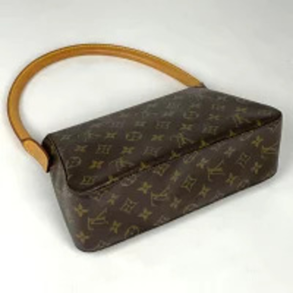 Louis Vuitton Looping Shoulder Bag Hobo Handbag Monogram Brown - Picture 2 of 7